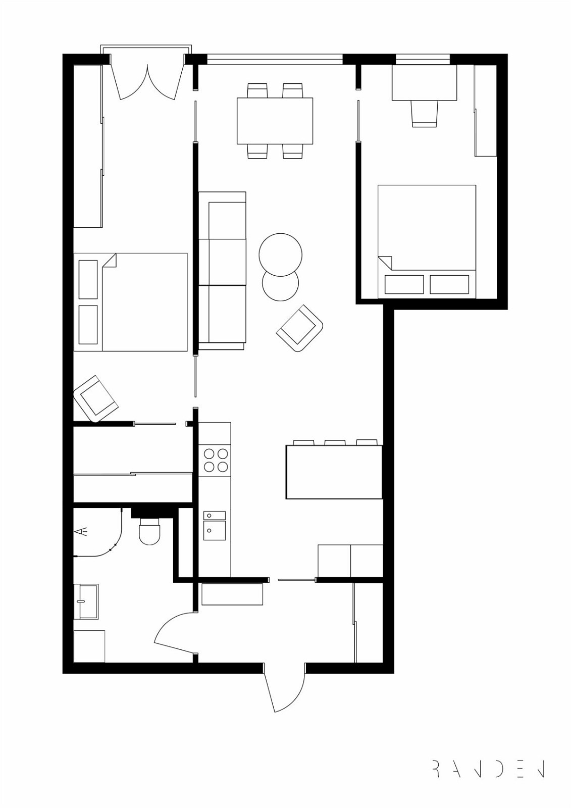 Plantegning. Galleribilde