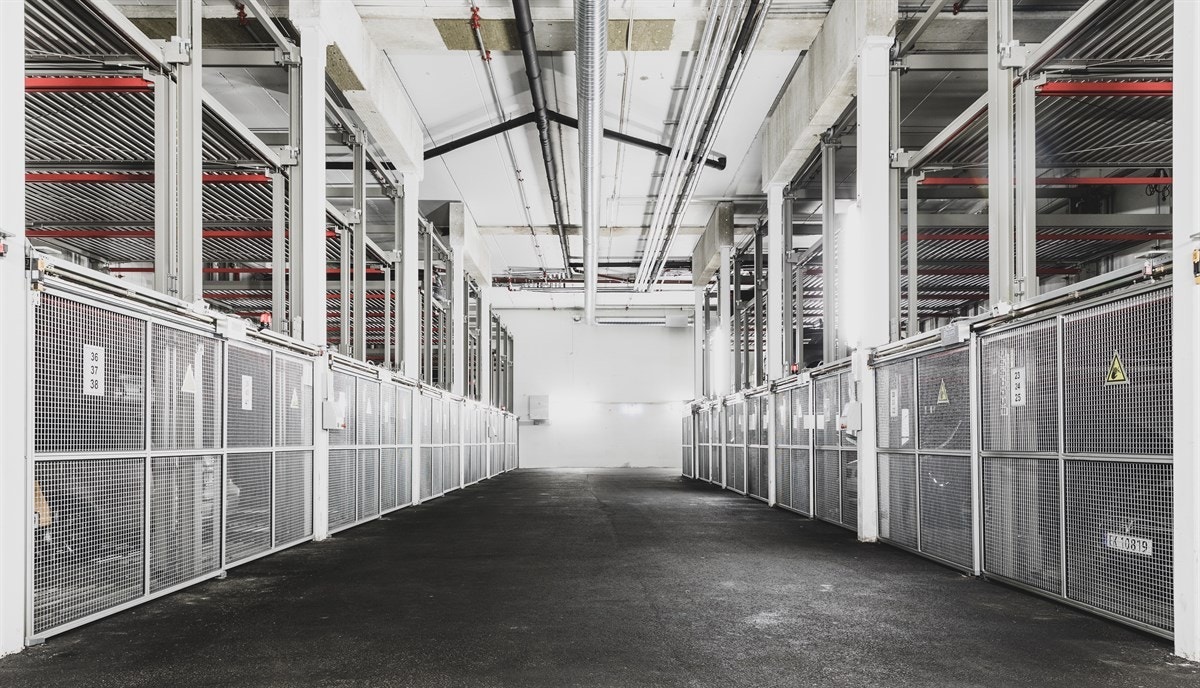 Felles garasjeanlegg. Galleribilde