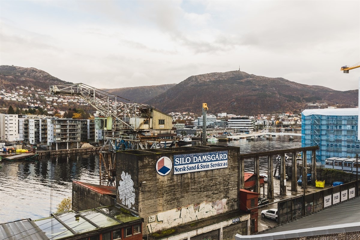 Utsikt fra leiligheten. Galleribilde