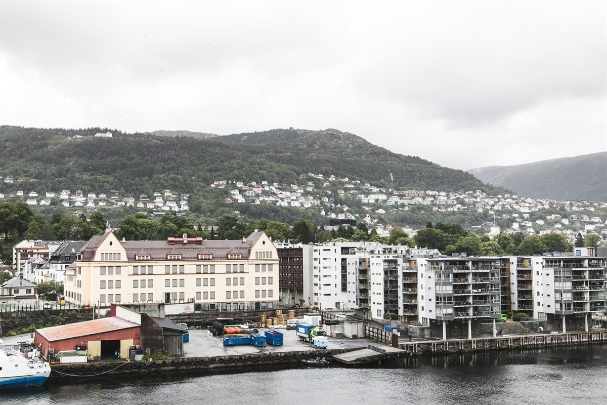Utsikt fra takterrasse. Galleribilde