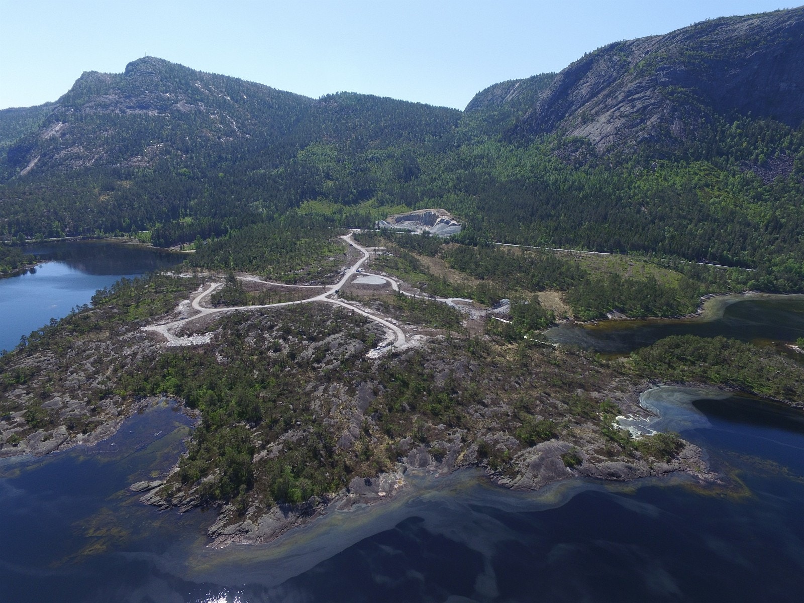 Oversiktsbilde av hyttefeltet -fra nord Galleribilde