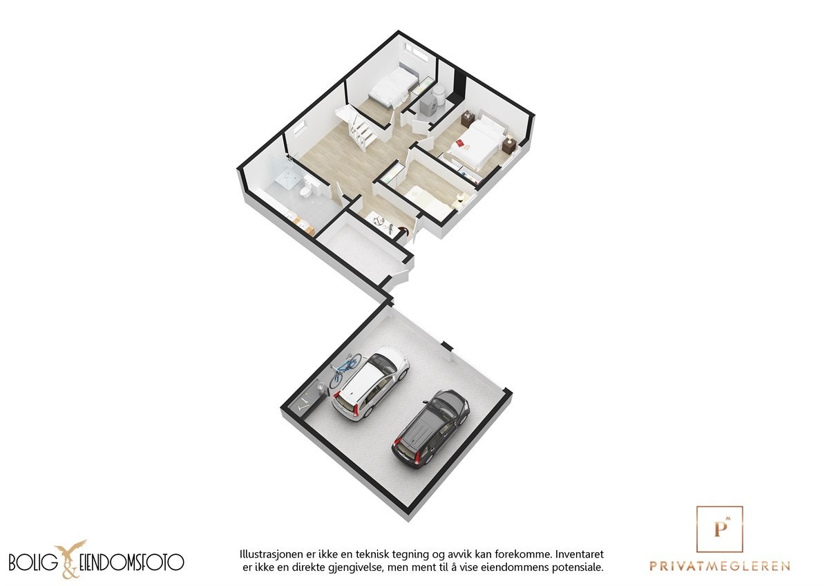 Planskisse u.etasje. Galleribilde