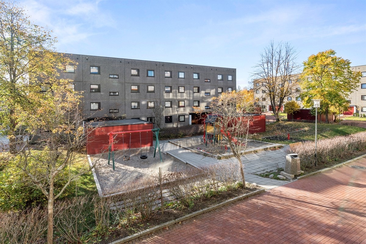 Bilfritt og barnevennlige fellesarealer ved boligen Galleribilde