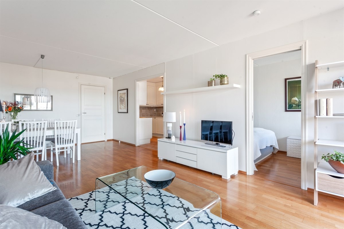 Leiligheten har en god planløsning som gjør den lett å innrede Galleribilde