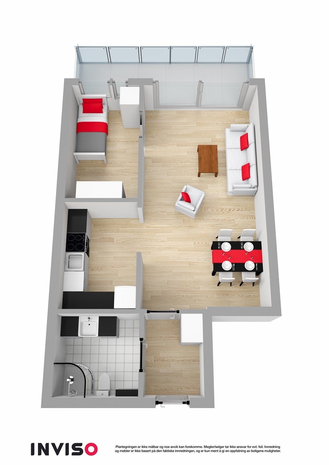 3D Plantegning Galleribilde