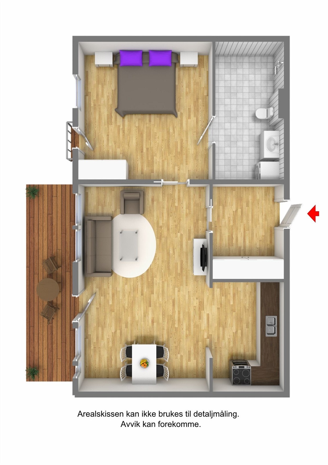 Plantegning 3D Galleribilde