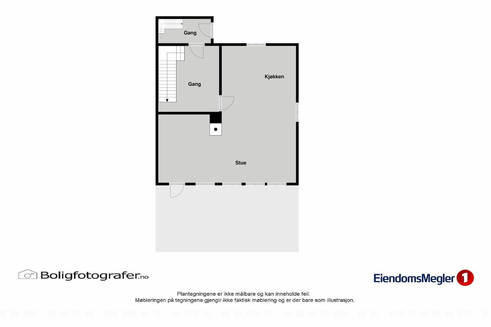 Plantegning 1.etg. Galleribilde