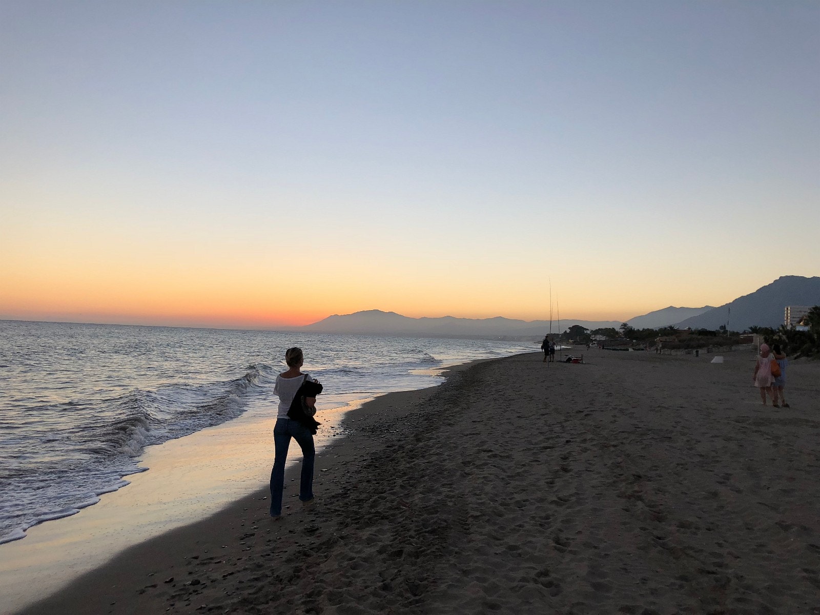 Kveldsstemning på stranden Galleribilde