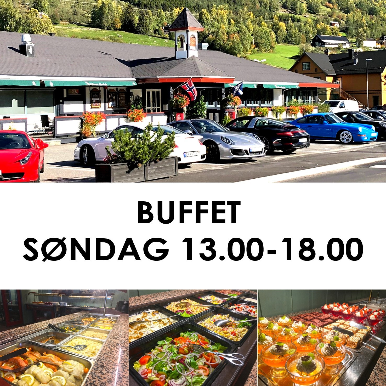 Populær buffet hver søndag. Galleribilde