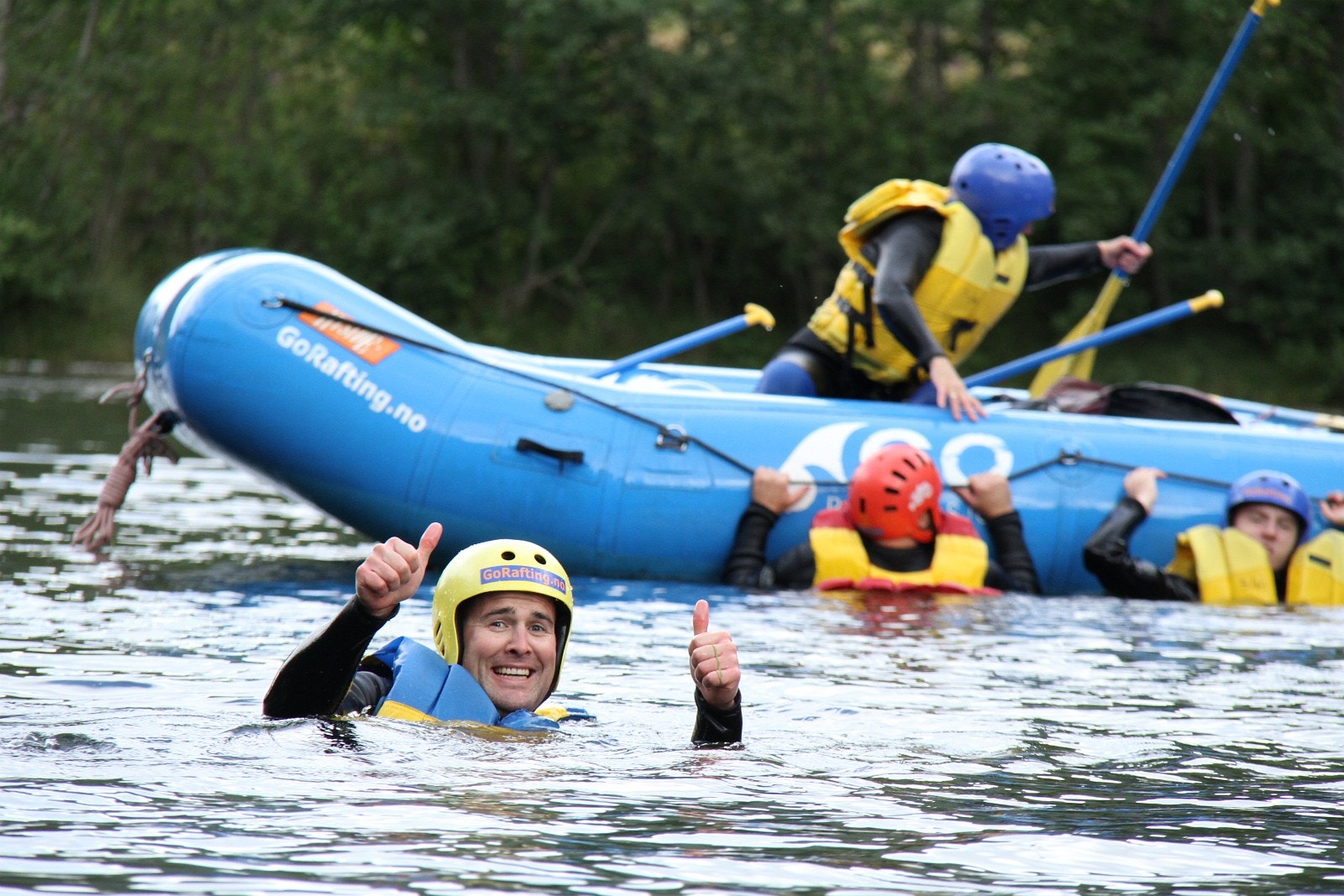 Vi samarbeider med raftingselskap som ligger 10-15 min kjøring unna Sinclair. Galleribilde