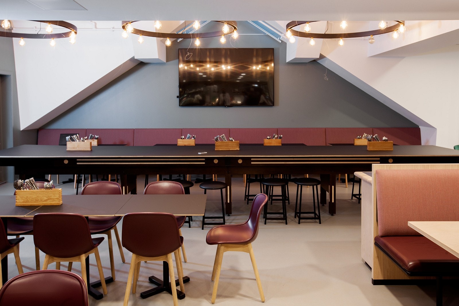 Bedriftsrestaurant som kan bookes til større arrangementer Galleribilde