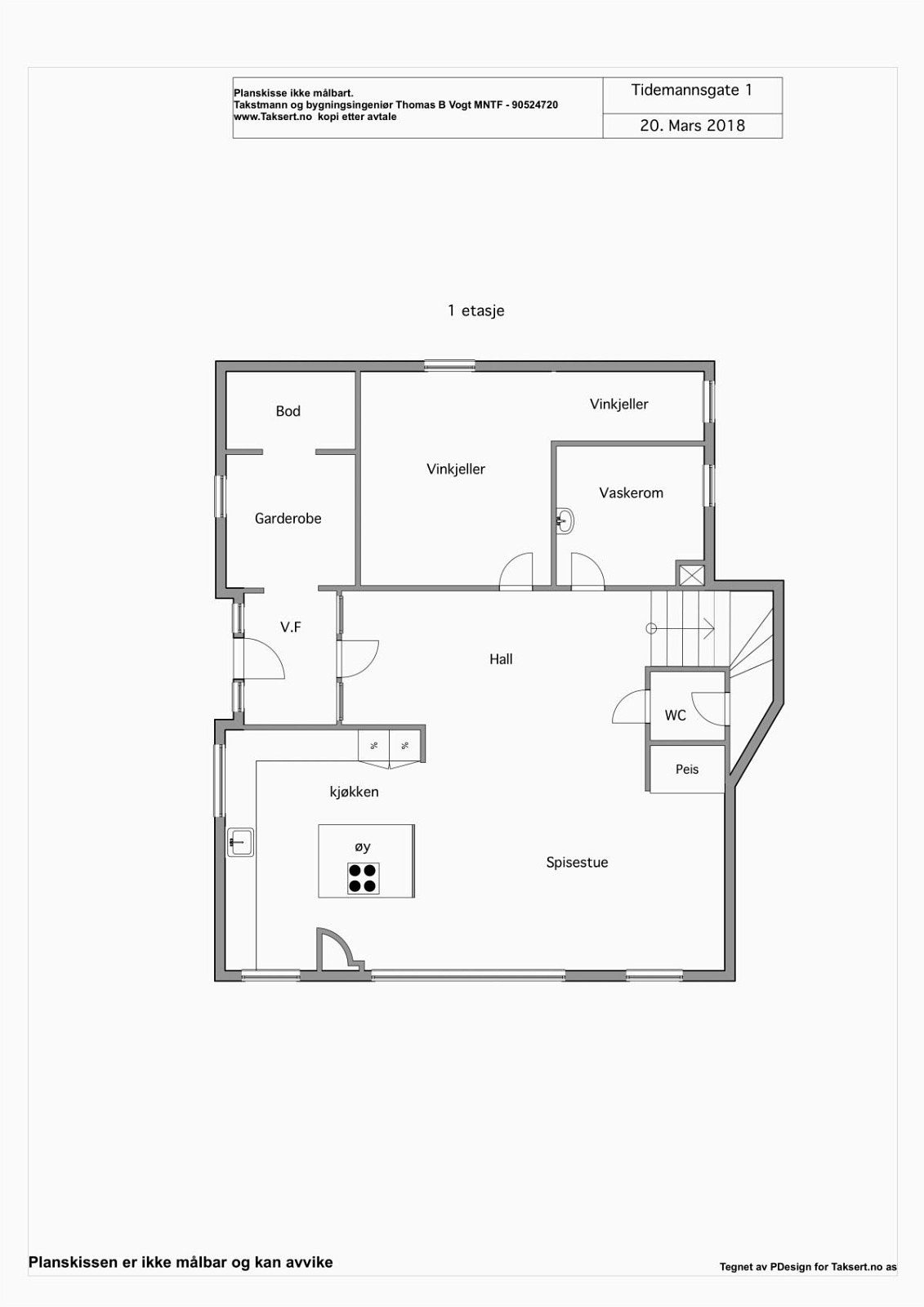 Plantegning: 1. etasje Galleribilde