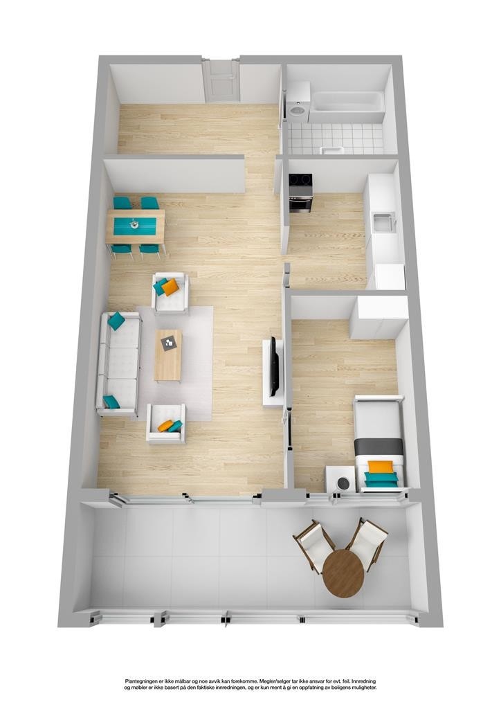 3D plan Galleribilde