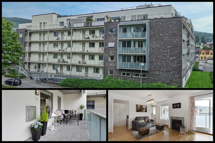 PrivatMegleren ved John Granly Steen og Kristian Arthur Brunvoll har gleden av å presentere denne lekre 2-roms selveierleiligheten med stor sydvendt terrasse. Galleribilde
