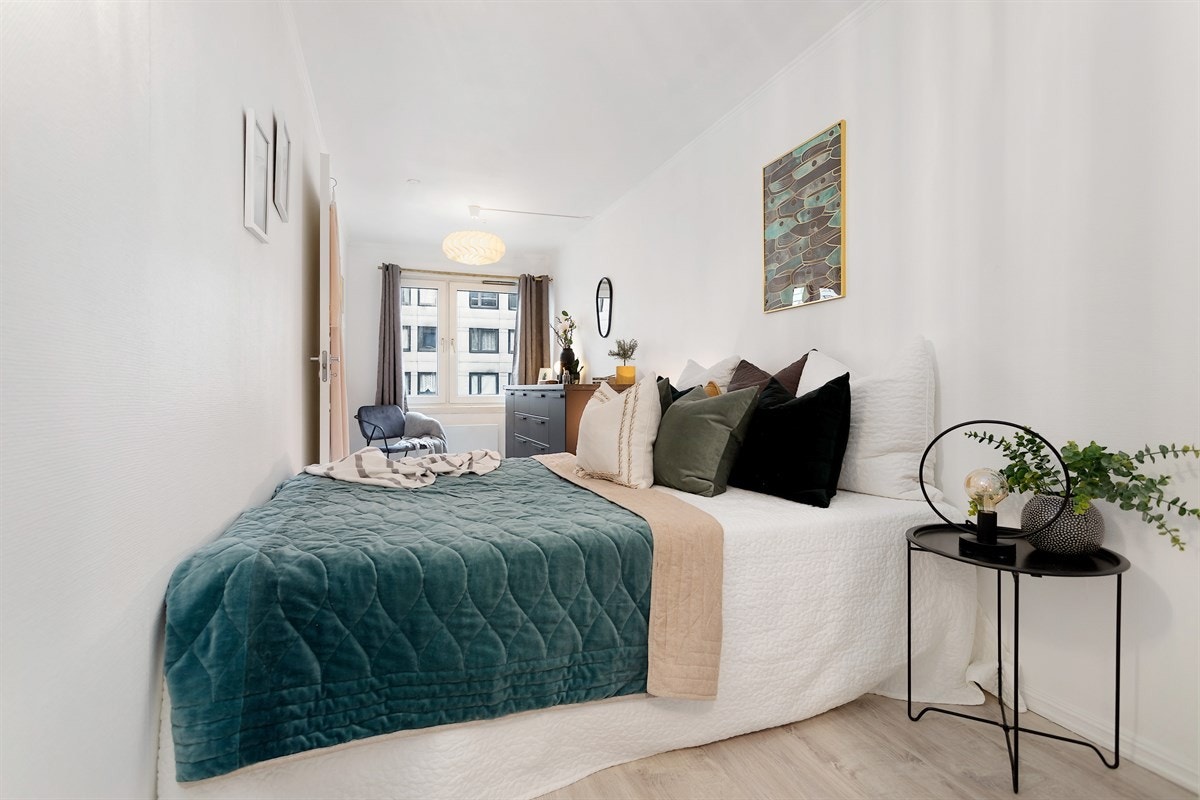 God plass til dobbeltseng Galleribilde