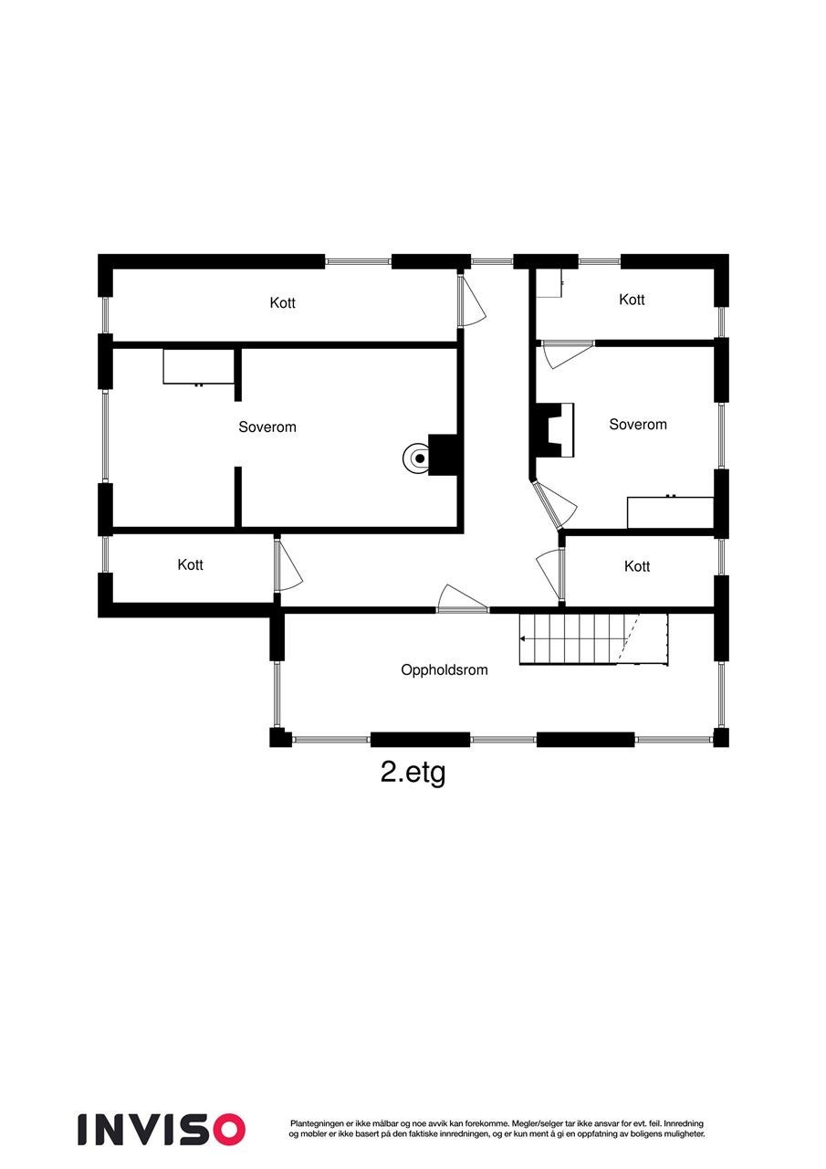 Plantegning 2.etg. 2D Galleribilde