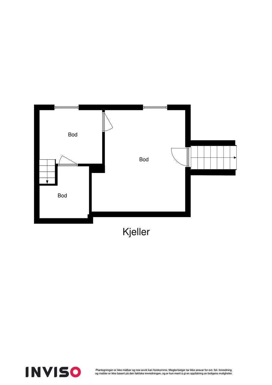 Plantegning kjeller 2D Galleribilde