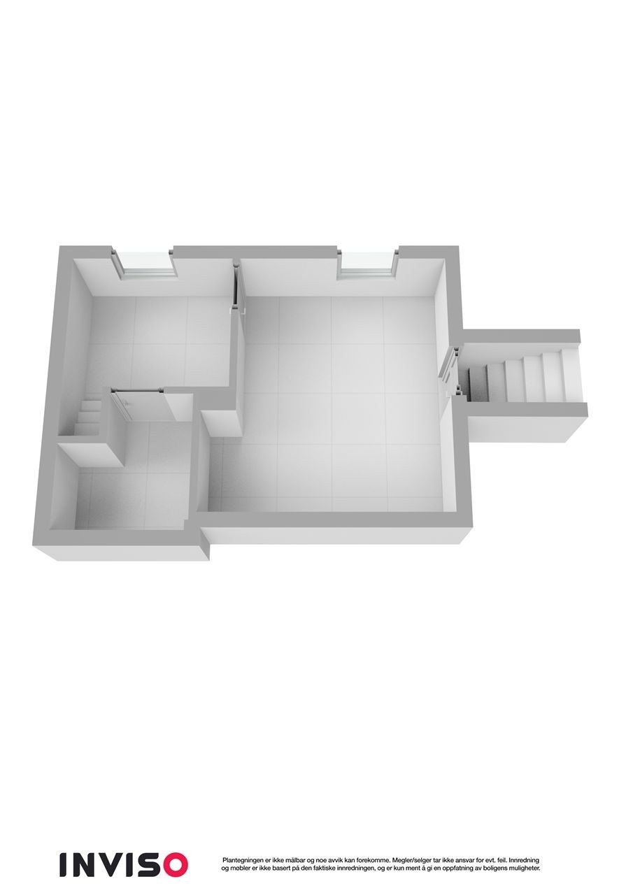 Plantegning kjeller 3D Galleribilde
