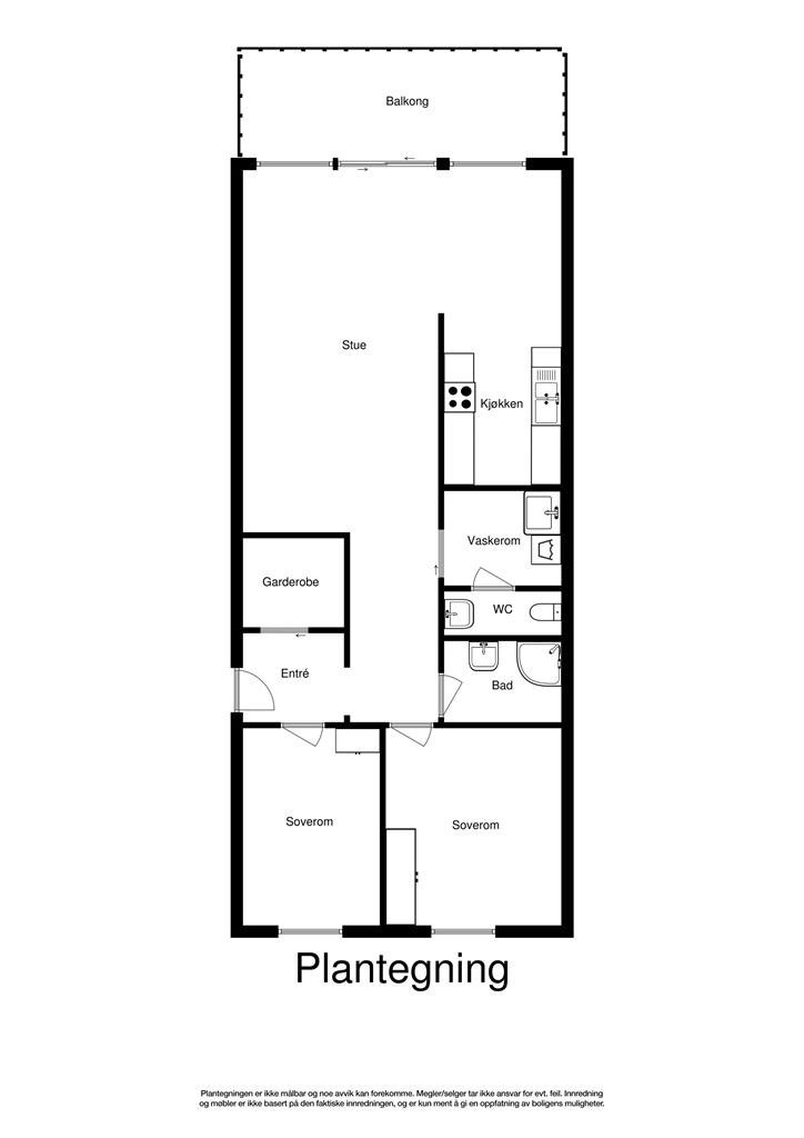 Nåværende planløsning. Galleribilde