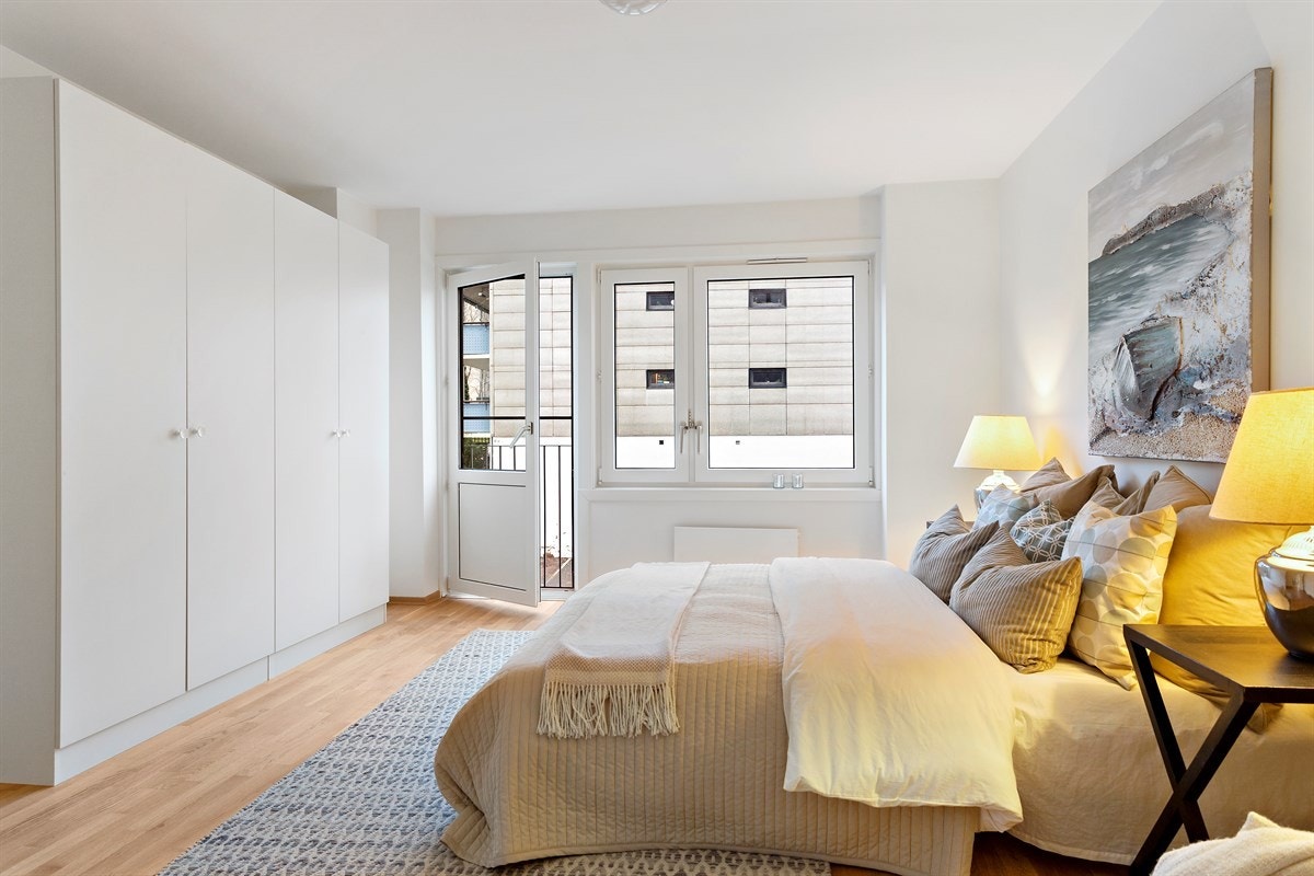 Fransk balkong på hovedsoverom. Galleribilde