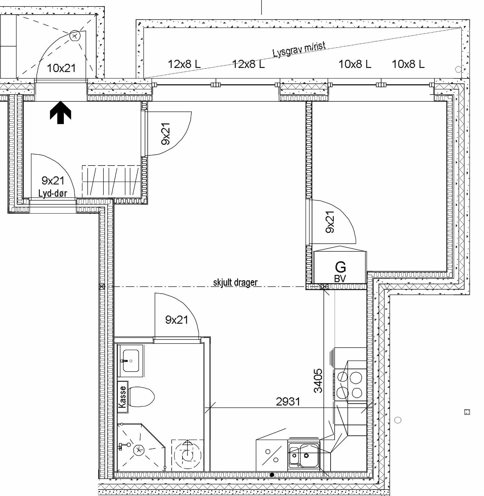 Plantegning Galleribilde