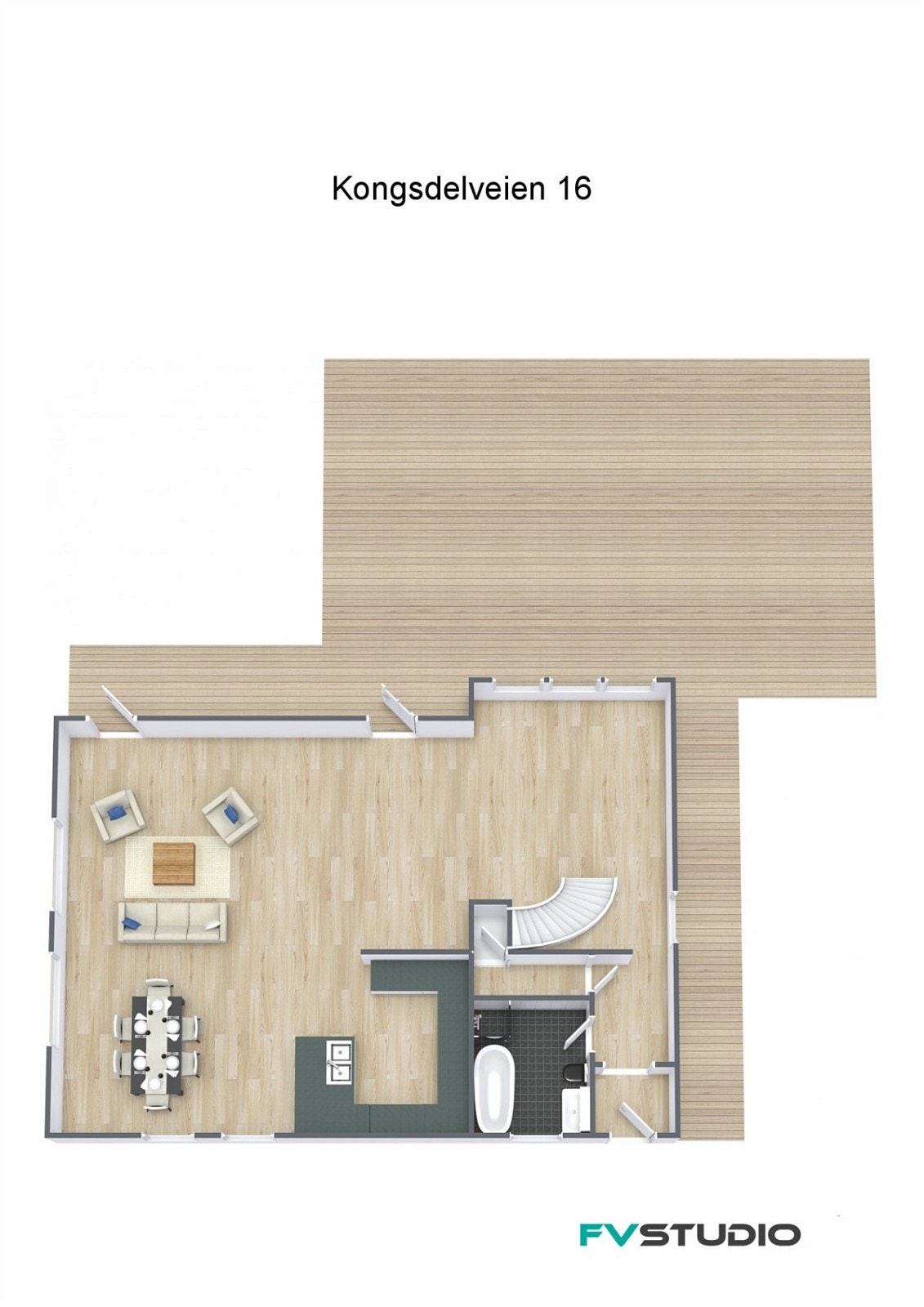 Plantegning 1.etasje Galleribilde