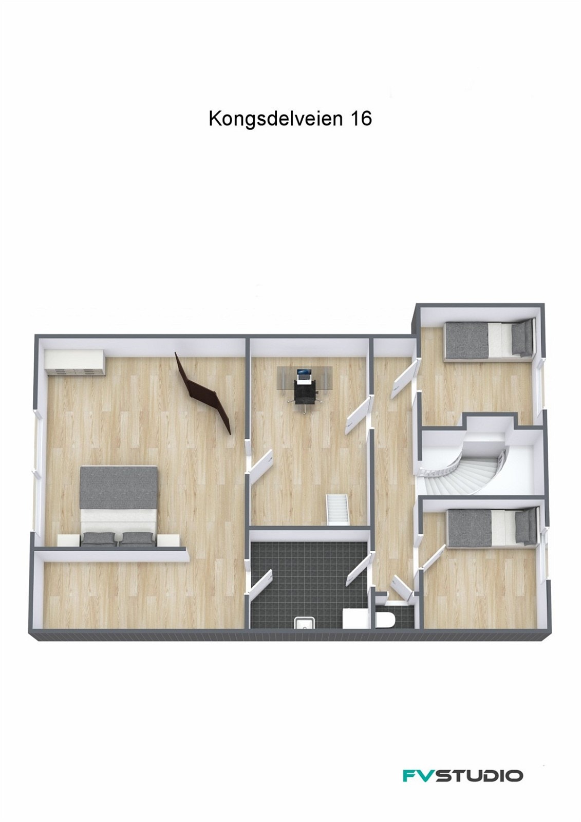 Plantegning 2.etasje Galleribilde