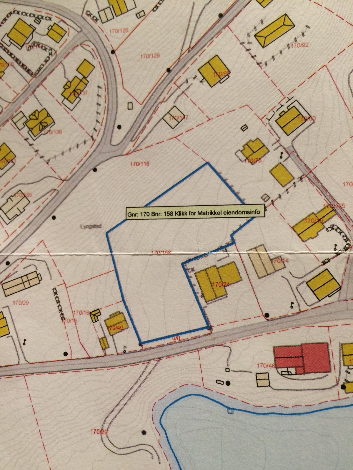 Tomt merket med blått Galleribilde