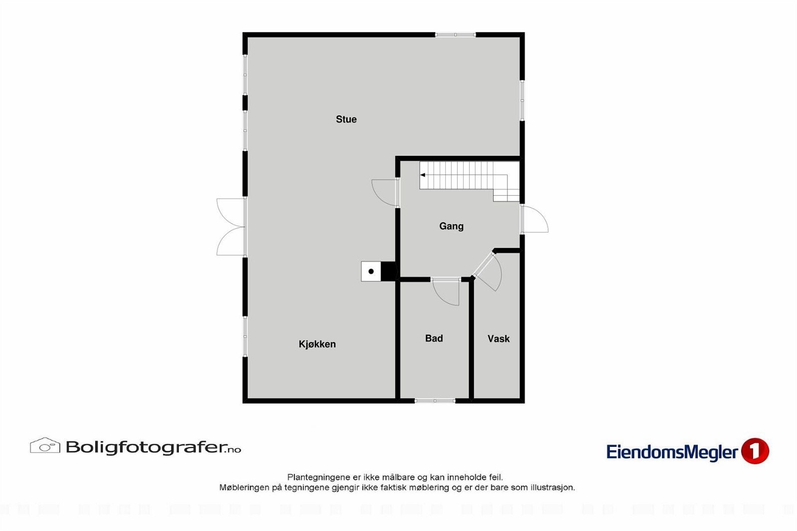 Plantegning 1.etg. Galleribilde