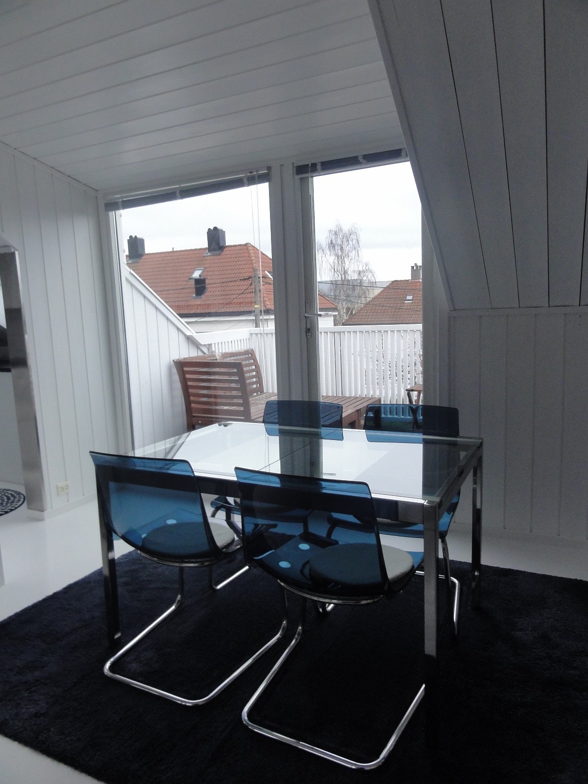 Stuebord, kan forlenges, 6 stoler Galleribilde