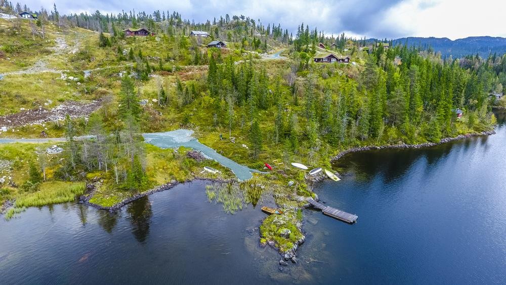 Her er flott badeplass Galleribilde