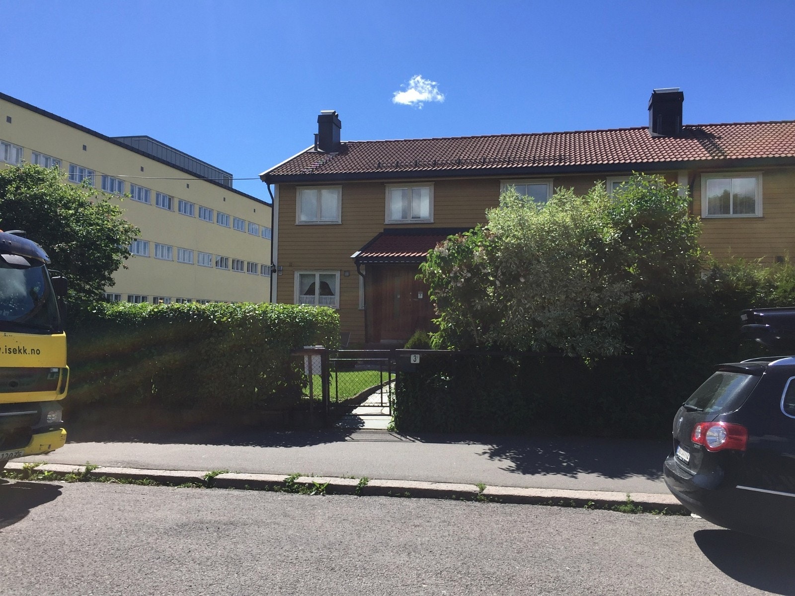 Enderekkehuset sett fra Lørenveien. Galleribilde