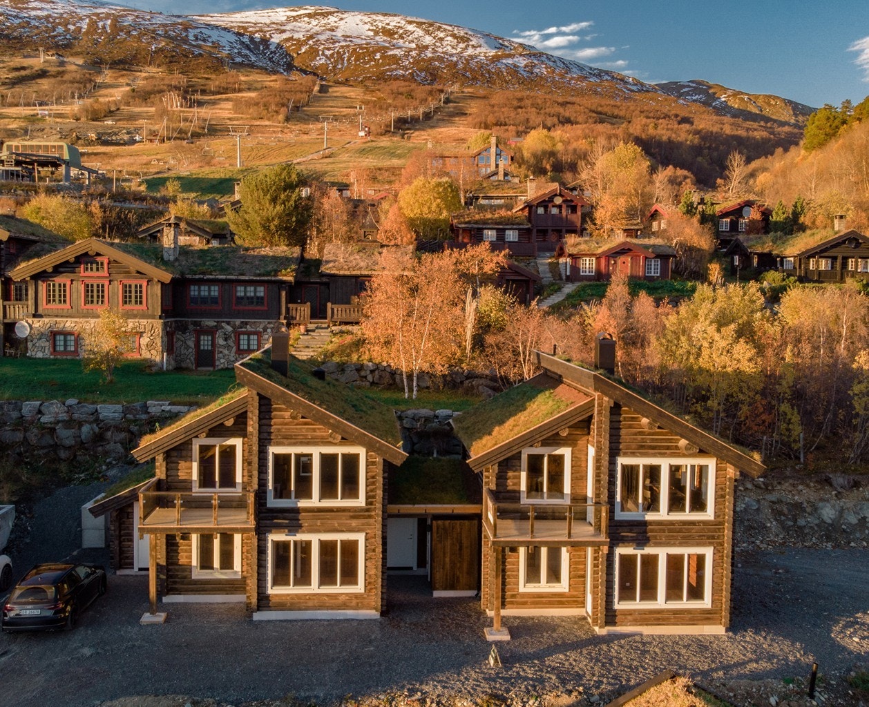 Nyoppført fritidsbolig like ved skianlegget i Vangslia Galleribilde