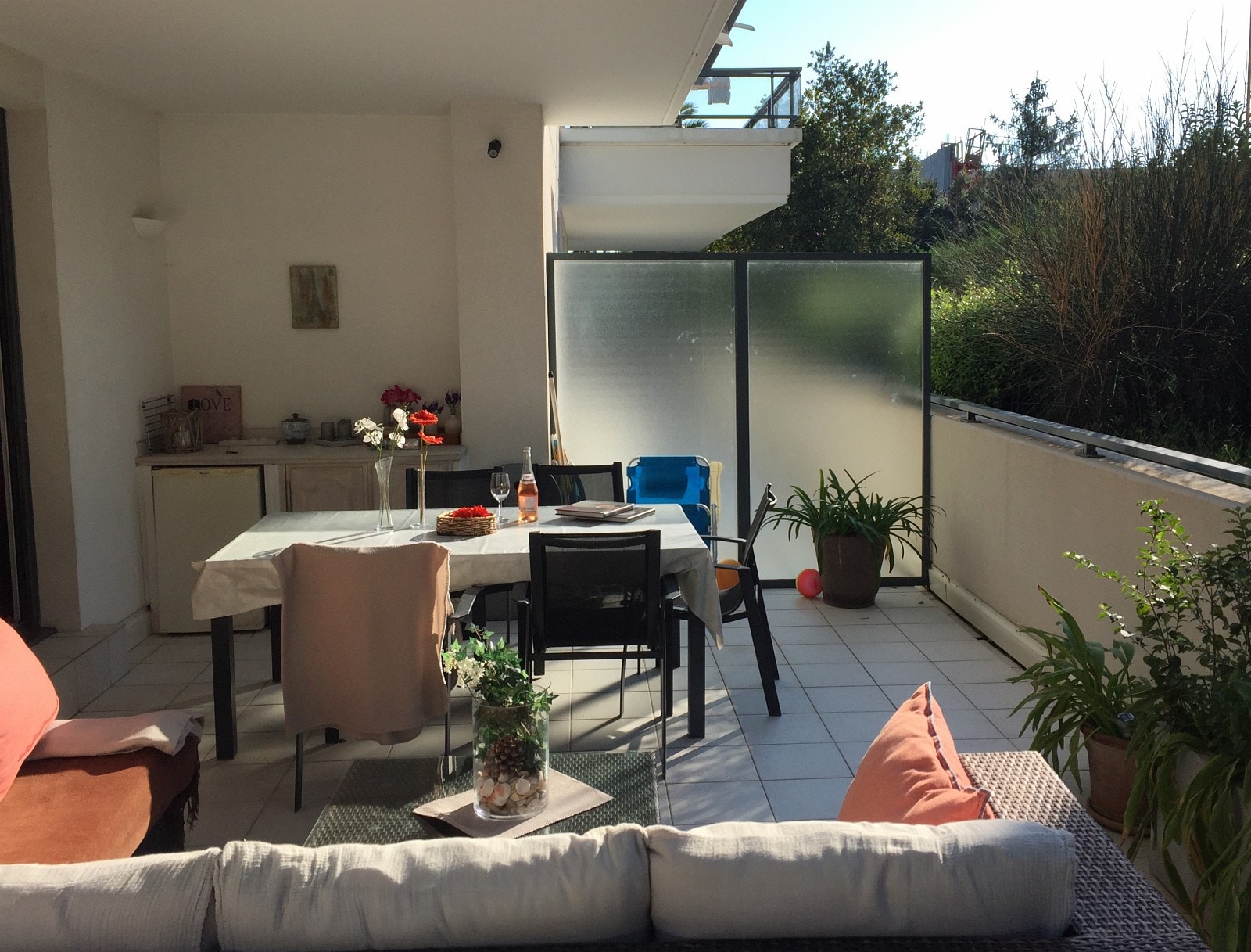 Del av terrassen Galleribilde