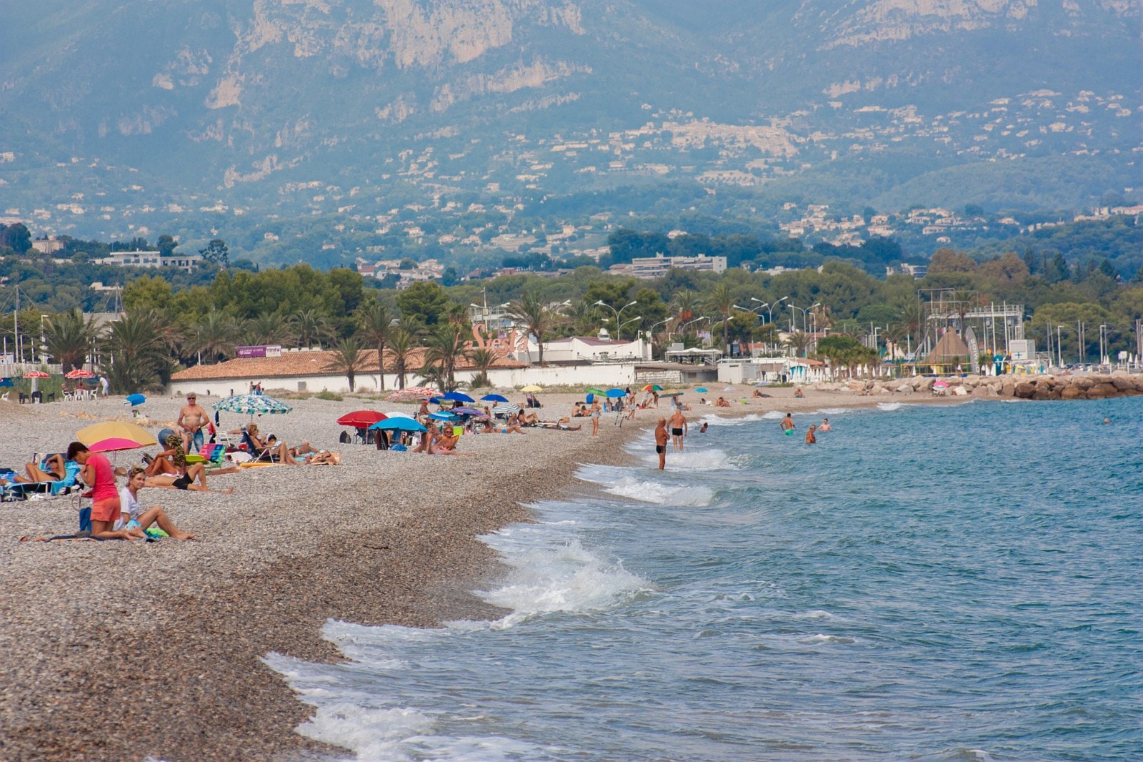 Ikke overfylt strand- kort fra leiligheten Galleribilde