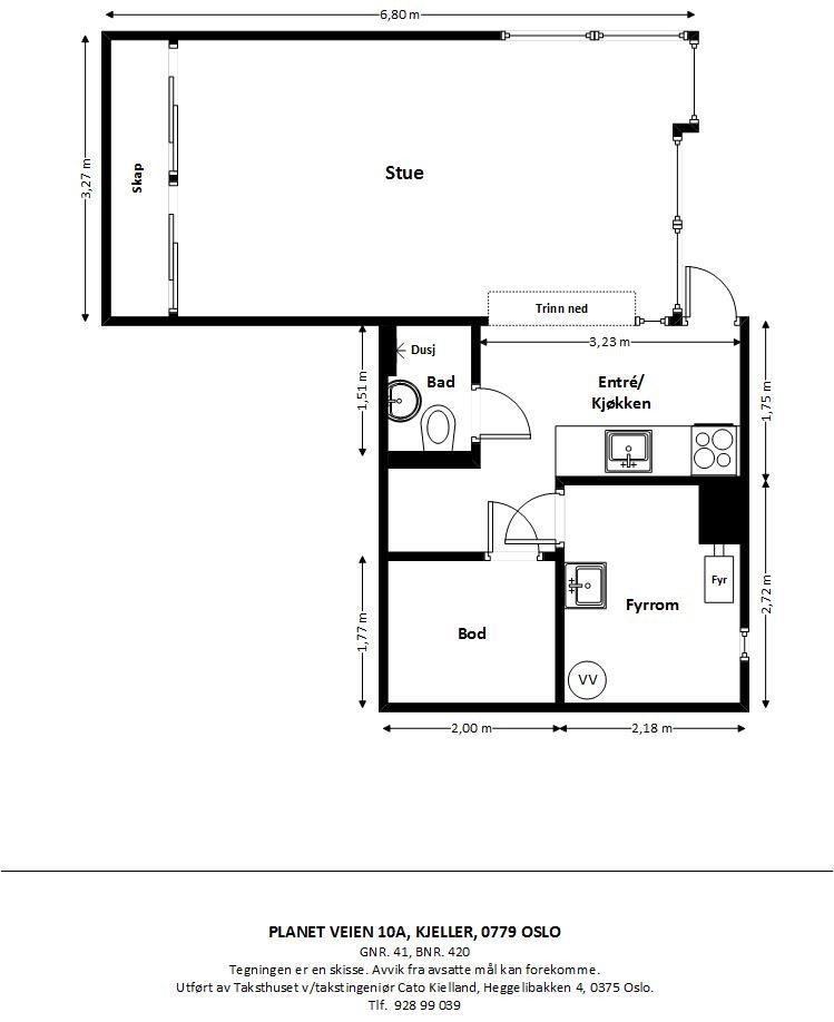 Plantegning Kjeller Galleribilde