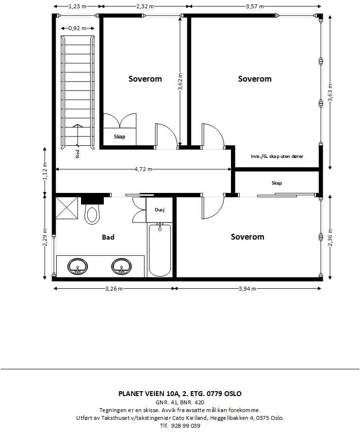 Plantegning 2 etasje Galleribilde