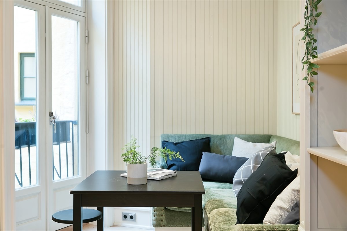 Fransk balkong på kjøkken Galleribilde