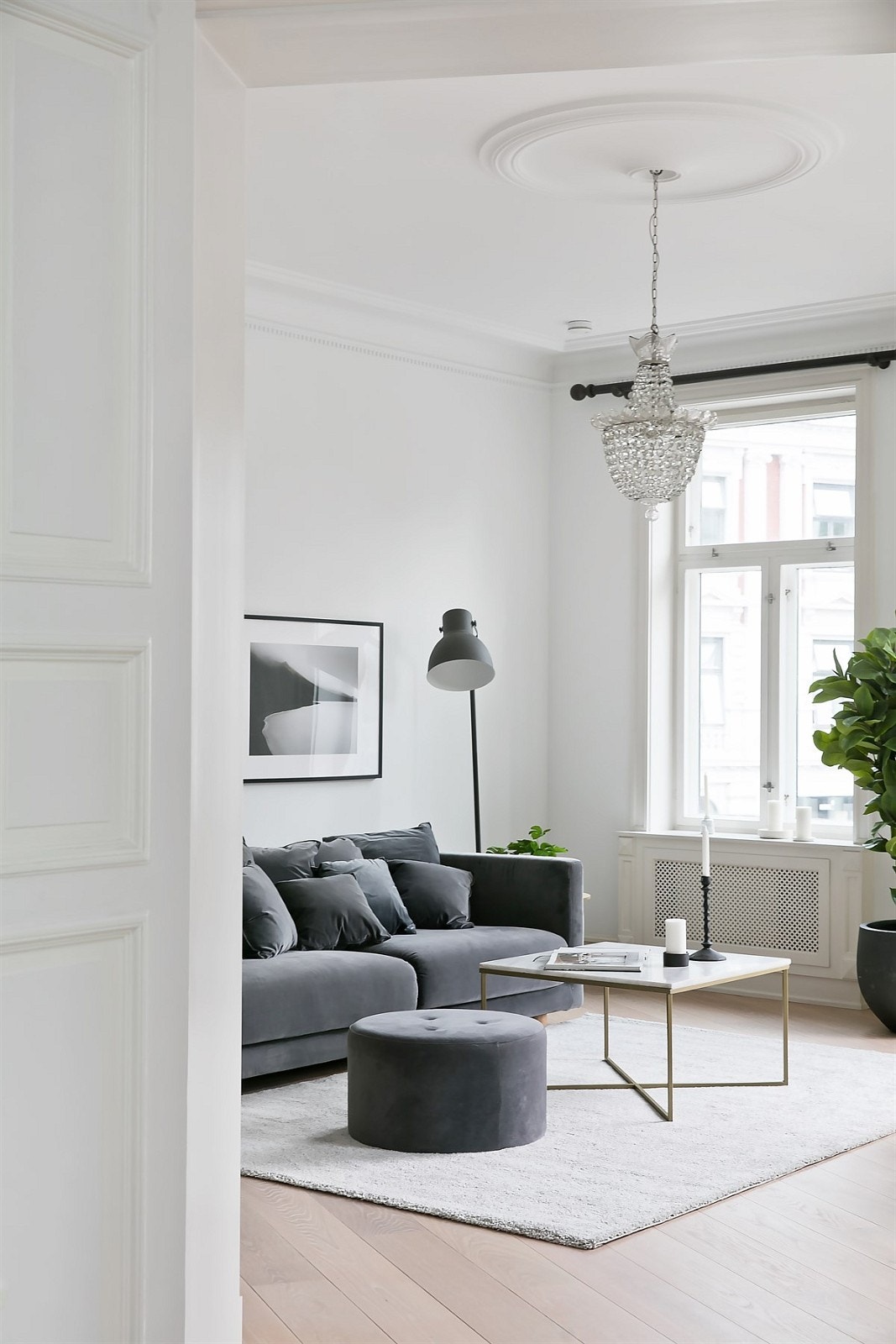 Alle eikegulvene er nyslipte Galleribilde