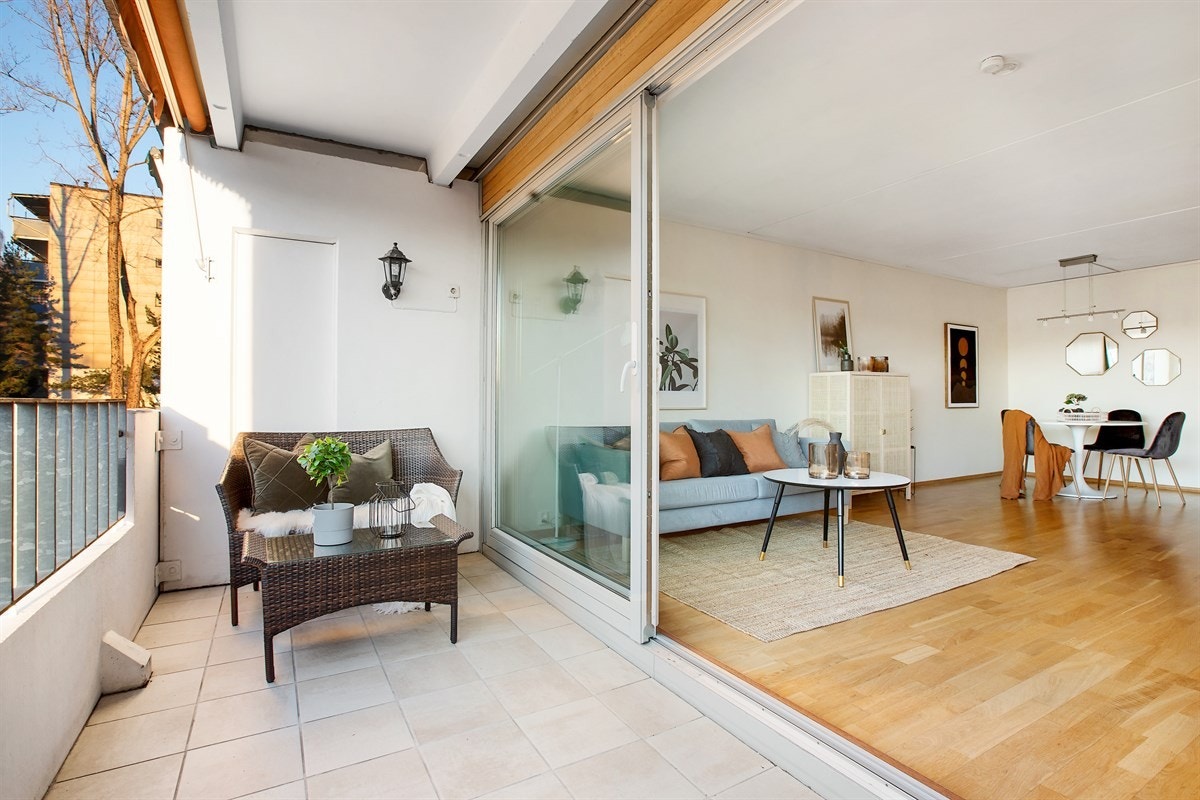 Plass til hyggelige utemøbler. Galleribilde