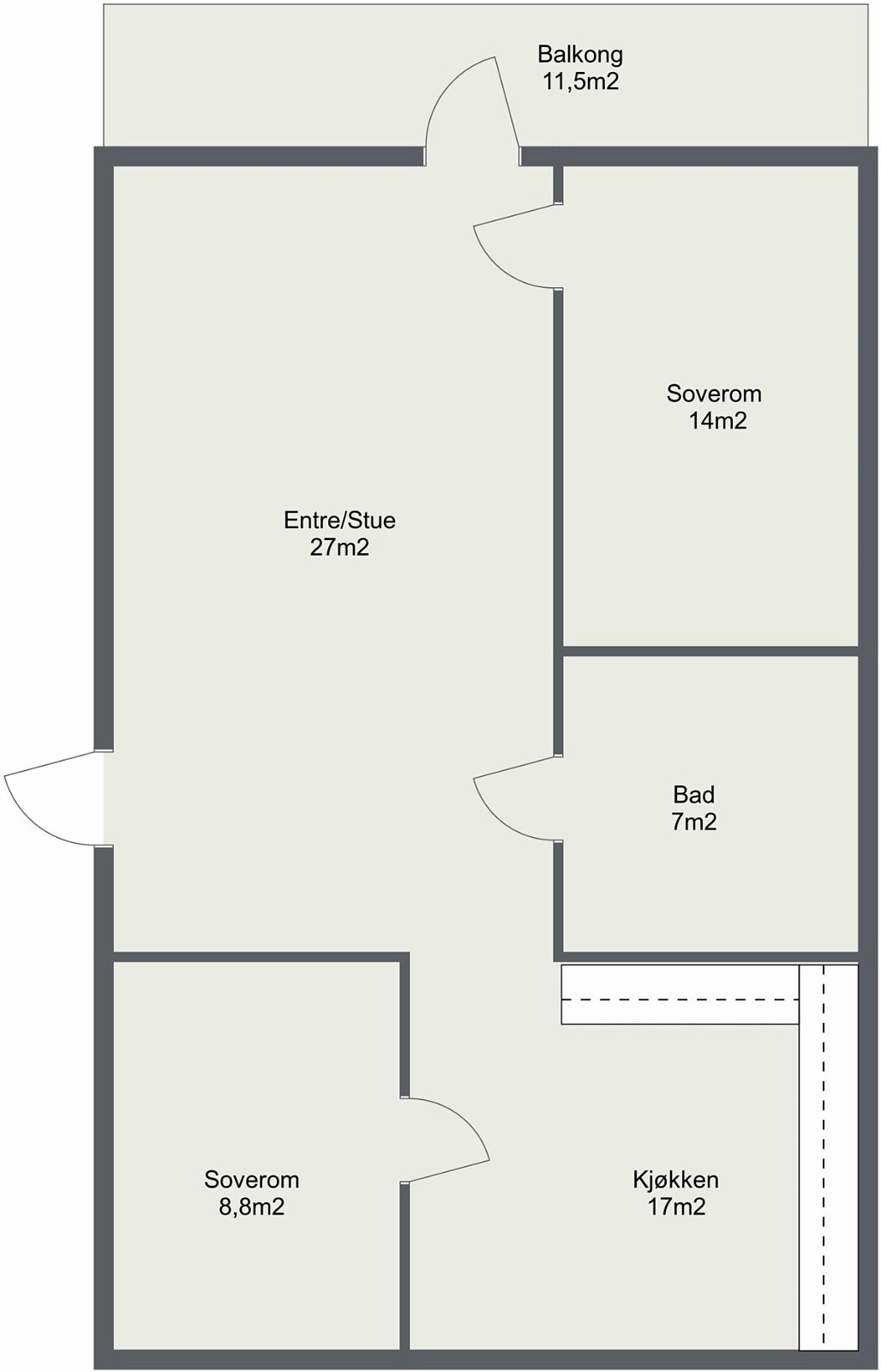 Plantegning 1.Etasje. Galleribilde