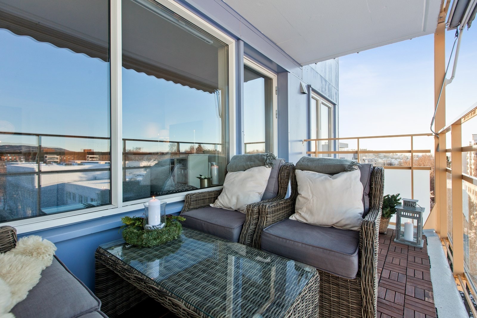 Balkong på ca. 7,3 kvm Galleribilde