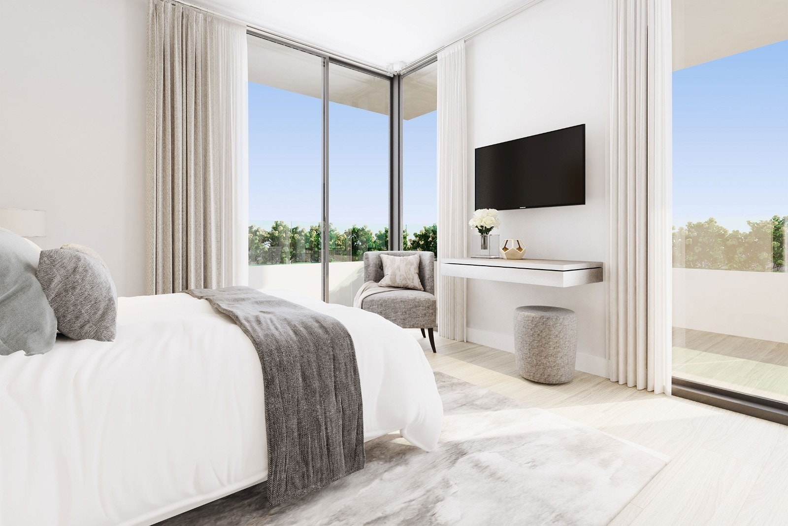 1 av de 3 soverommene. Galleribilde