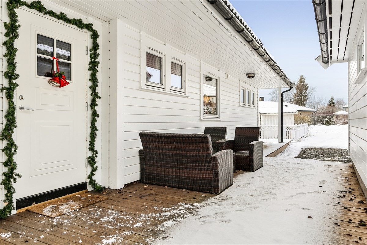 Hyggelig inngangsparti til boligen Galleribilde