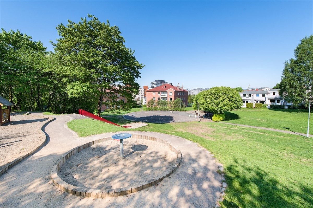 Pent opparbeidete fellesarealer Galleribilde