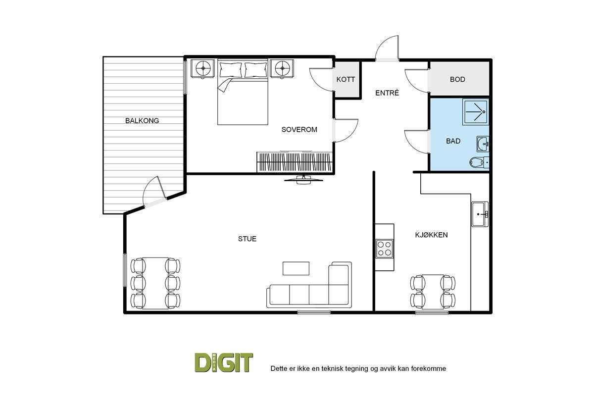Plantegning Galleribilde