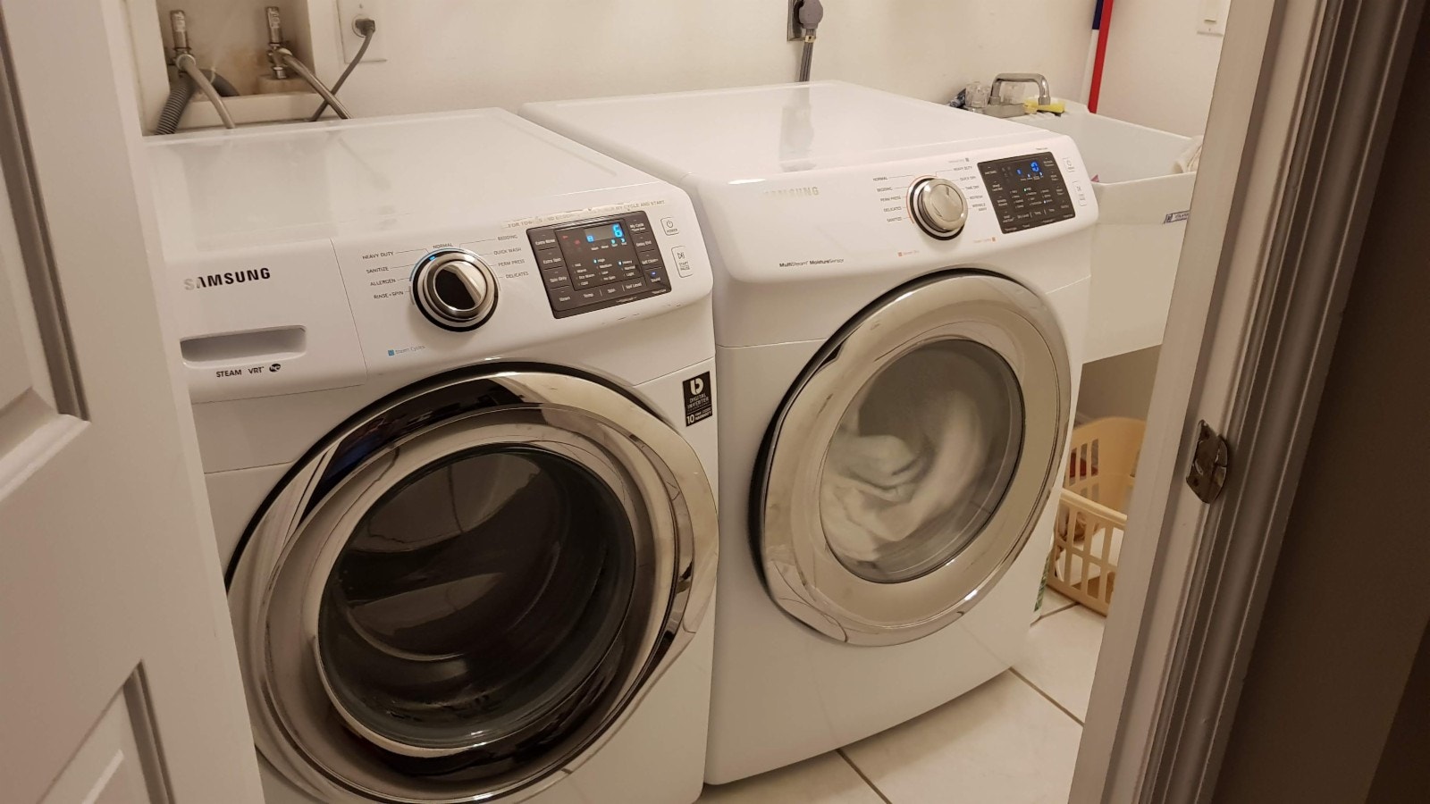 Vaskemaskin og tørketrommel med stor kapasitet Galleribilde