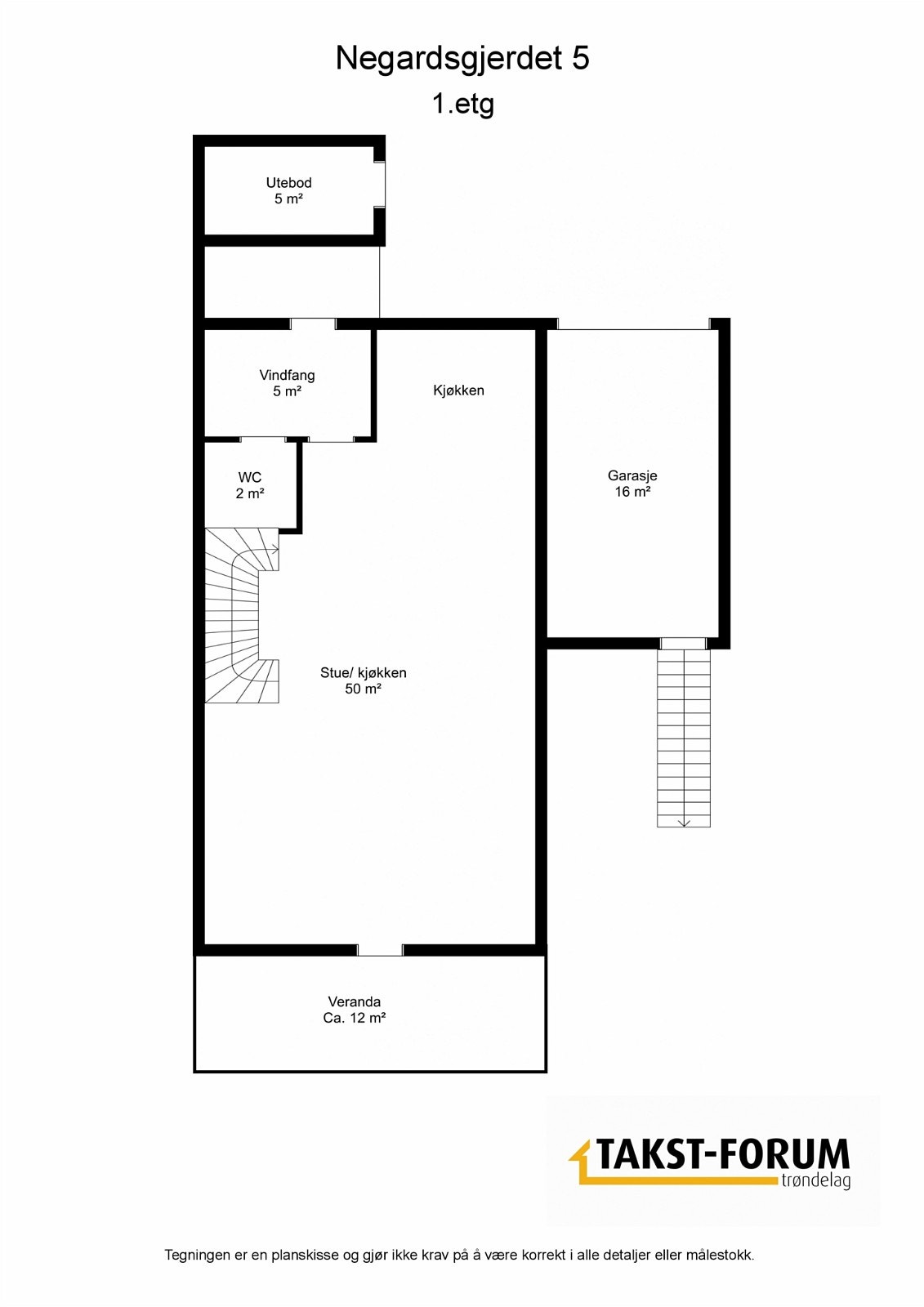 Planskisse - 1. Etasje Galleribilde