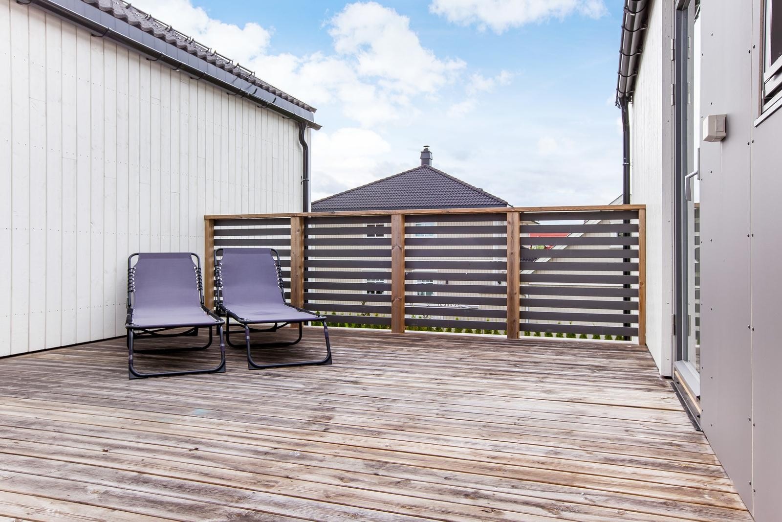 Takterrasse med utgang fra loftstue. Galleribilde