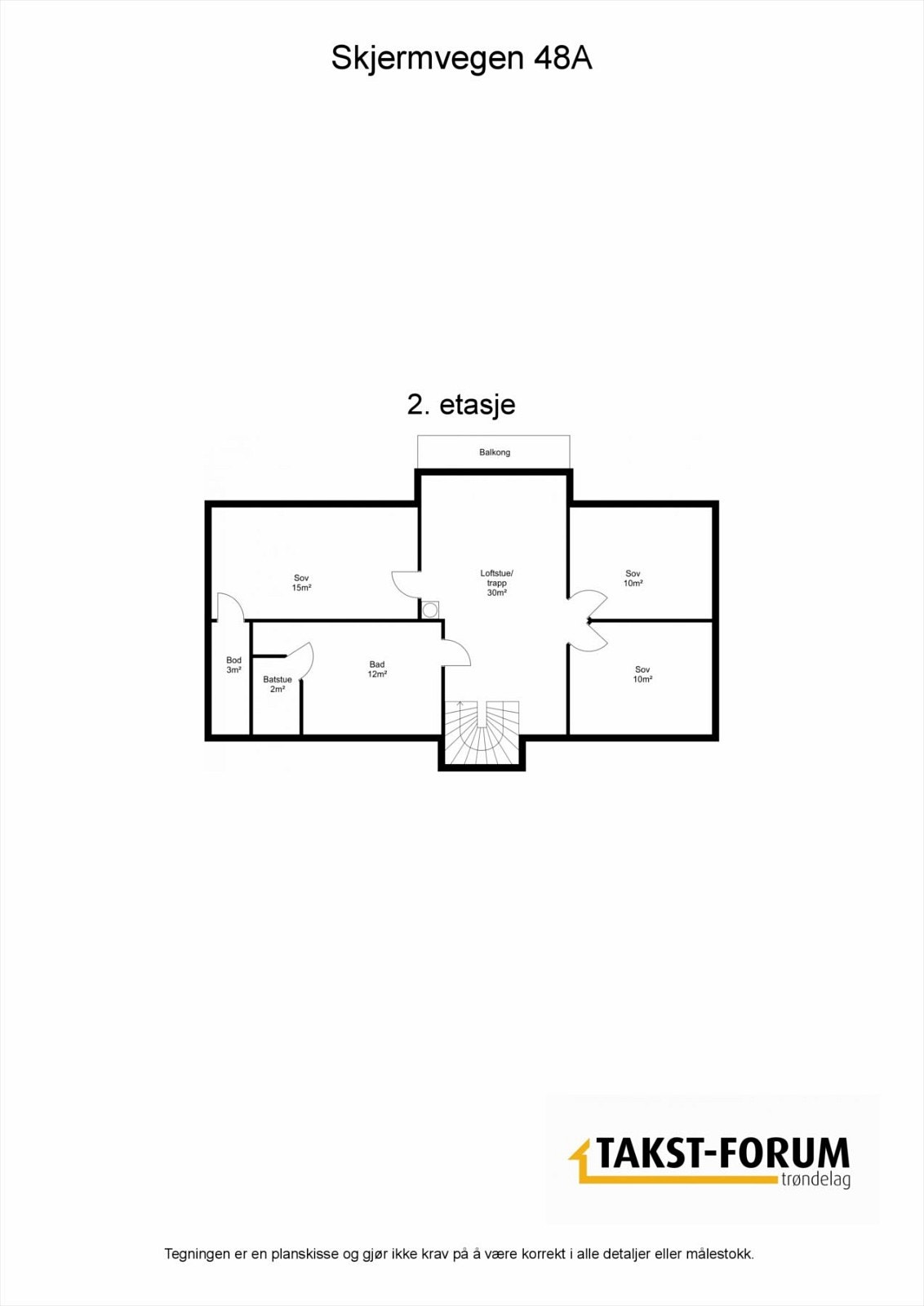 Planskisse 2. etg. Galleribilde